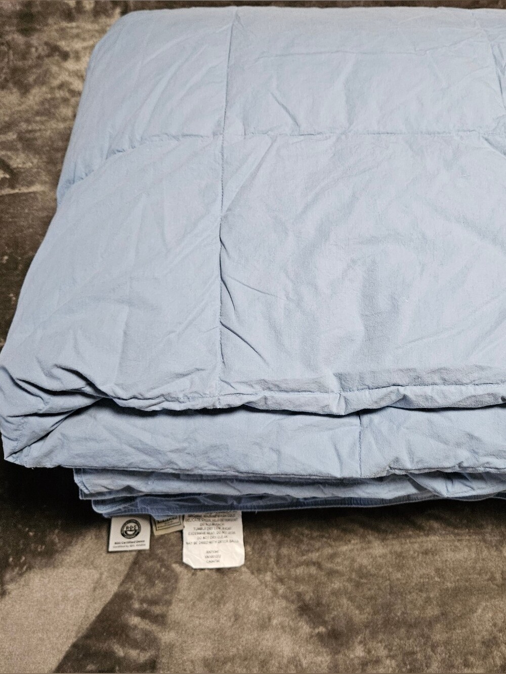 L.L. Bean Light Blue All-Season Down Comforter Full Queen Home Interior Design